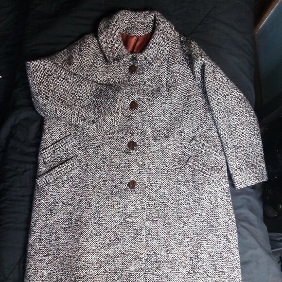 Vintage National Board Wool Overcoat Pea Coat Union ILGWU - Picture 4 of 7